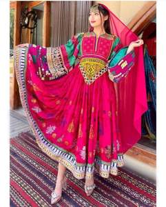 Nuevo Vestido Maxi Afgano para Mujer, Elegante Estilo Kuchi, Mangas Largas, Encaje, Color Sólido, Ecológico, Alta Calidad, Tribal, Moderno - Product Image 4