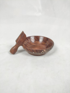 Wholesale Cheap Price Polished Teak Wood <b>Bowl</b> <b>with</b> <b>Lid</b> Europe Handmade for Soups Stews Eco-Friendly Party Made in India - Product Image 6