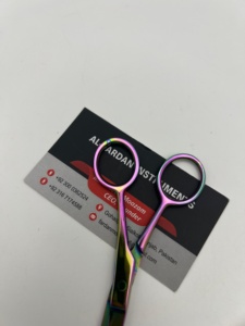 Rainbow-Multi Color Professional Hair <b>Extensions</b> Use Mini Cutting Scissors Surgical Grade Stainless Steel with Custom Logo - Product Image 5