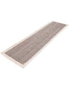 Tapis de couloir en jute gris tissé à la main, tapis d'entrée en fibres naturelles tressées, tapis de sol intérieur style ferme - Product Image 2