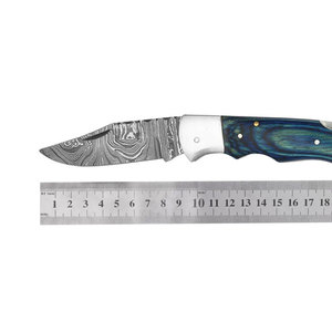 Premium Damascus Steel Folding Knife Handmade Pocket Knife Compact Folding Design Outdoor <b>Camping</b> Hiking Fishing Utility <b>Tool</b> - Product Image 1