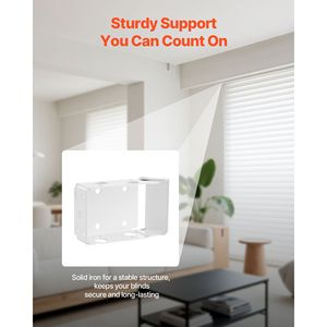 2 Pezzi Staffe di Montaggio in Metallo per Tende a Rullo 1.5 X 2.25 Pollici, Spessore 5mm, Viti Autofilettanti Incluse - Product Image 3
