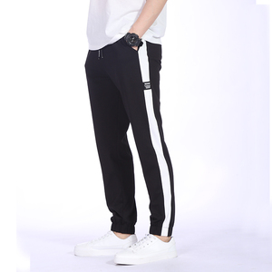 Pantalon d'automne pour homme 100% coton, pantalon décontracté tendance, couleur unie, respirant, léger, coupe droite, streetwear - Product Image 6