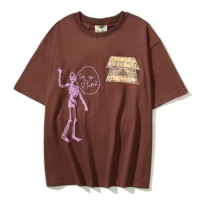 T-shirt pour homme à col rond, coupe classique, gris, manches courtes, 100% coton, respirant, écologique, séchage rapide, logo sur le devant - Product Image 2