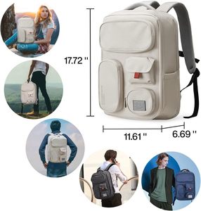 Expandable Travel <b>Backpack</b> for Women & Men 15.6'' Laptop Carry On Weekender Bag Outdoor Hiking with Multifunction Pockets - Product Image 6
