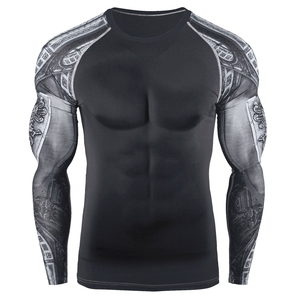 Sublimation Short Sleeve for Men Rash Stylish Spandex/<b>polyester</b> Rash for Sale - Product Image 4