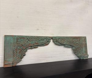 Panel de arco de madera vintage tallado a mano, marco de puerta indio, arte decorativo de pared, pieza de acento arquitectónico rústico para el interior del hogar - Product Image 1