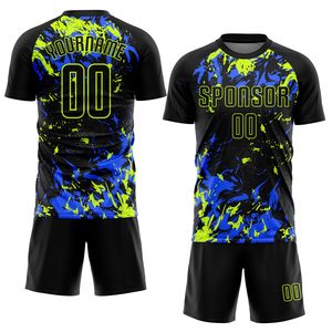 <b>Men's</b> Custom Soccer Football Uniform Set Breathable Jersey Jackets and Tracksuits with Team Logo Printing OEM Service - Product Image 4