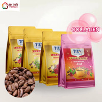 Café instantané 4-en-1 Robusta Collagène Ginseng en gros OEM, crème non laitière, sucre, crème douce premium, aromatique, anti-âge, en boîte