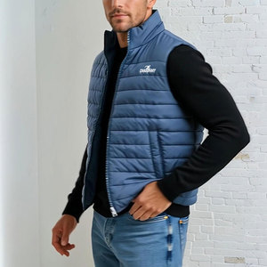 Gilet matelassé pour homme de haute qualité avec coutures durables et coupe confortable, idéal pour la superposition hivernale, service OEM - Product Image 4