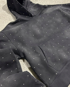เสื้อฮู้ดดี้ผู้ชายไซส์ใหญ่ ผ้าฝ้าย 100% ปักลายโลโก้ได้ตามสั่ง สีพื้นเรียบ ไม่หด ไม่ยับ แบบสวมหัว ขายส่ง - Product Image 5