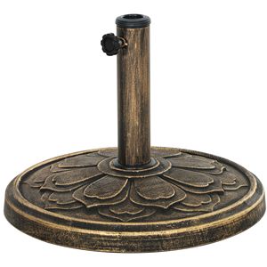 Base de parasol d'extérieur en résine de 26 lb pour poteaux de 1,3'/1,5'/1,9' – Support durable pour parasols de patio - Product Image 1