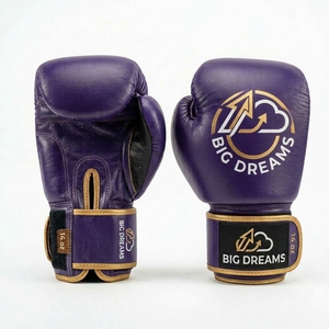 Guantes de Boxeo de Cuero Genuino al por Mayor OEM, Premium de 14oz, para Muay Thai y Kickboxing, Equipo de Combate con Marca Personalizada - Product Image 4