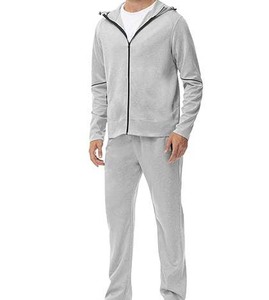 New Design Men's Two-Piece Jogger <b>Set</b> Flare Sweat Pants and Hooded Tracksuit 100% Cotton Maternity Feature for Winter Season - Product Image 2