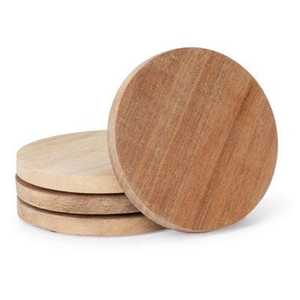 Wooden Round Coaster-Durable Handmade Classic Design for Kitchen Use <b>Drink</b> & Tea Cup Coaster - Product Image 1