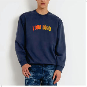 High Quality 100% Cotton Oversized <b>Men</b>’s Sweatshirt Custom Embroidered Logo Baggy Streetwear <b>Pullover</b> <b>Men</b>’s Sweatshirt - Product Image 5