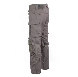 Men Cargo Trousers Mid Waist Straight Leg Outdoor Hiking <b>Work</b> <b>Pants</b> <b>Waterproof</b> Breathable Multi Pocket Tactical Polyester - Product Image 2
