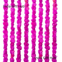 Pride Store bunga kawat merah muda buatan tangan bunga buatan untuk dekorasi rumah Diwali navri Pooja ulang tahun Hari Ibu