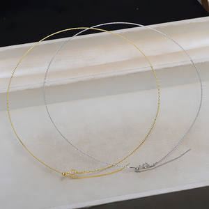 Anillo Ajustable de Plata S925 para Mujer, Cadena para Clavícula, Collar Hecho a Mano, Adorno para el Cuello, Cadena de Hilo, Pulsera para Mujer - Product Image 2