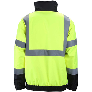 เสื้อแจ็คเก็ตนิรภัยสะท้อนแสง LED กันน้ำ ป้องกันไฟฟ้าสถิตย์ สำหรับงานกลางคืน  รุ่นขายดี ปรับแต่งโลโก้ได้ เหมาะสำหรับฤดูหนาว ทำจากโพลีเอสเตอร์ - Product Image 3