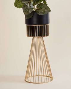 Jardinière décorative en métal sur pied pour plantes d'intérieur et d'extérieur – Idéale pour la décoration de la maison - Product Image 4