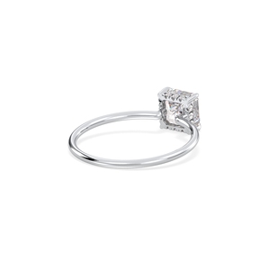 แหวนเพชรทรง Asscher ขนาด 1.21 กะรัต ยอดขายดีที่สุดของ REYES ประดับเพชรแล็บโกรว์แบบ Hidden Halo ในตัวเรือนทองคำแท้ 14K เพชร HPHT CVD เครื่องประดับชั้นดี - Product Image 6