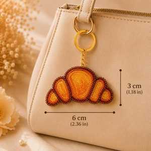 Decorative Handmade Beaded <b>Key</b> <b>Rings</b> with Embroidery Work, Stylish <b>Accessories</b> for Handbags, Wallets, Backpacks and Gifts - Product Image 3