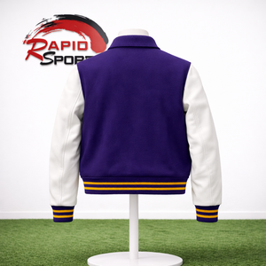 Rapid Sports <b>Heated</b> Winter Varsity <b>Jacket</b> for Men Stand Collar Woolen Fabric Wholesale - Product Image 2