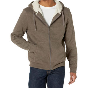 Service OEM en gros – Sweats à capuche zippés de qualité supérieure pour hommes, différents styles, en coton et polyester, pour l'hiver, décontractés - Product Image 2