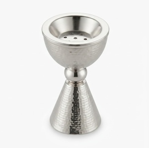 Stainless Steel Incense Burner Silver Metal Mabkhara For Arab <b>Bakhoor</b>. Modern Hammered <b>Oud</b> Burner Holder Tabletop Censer On Sale - Product Image 6