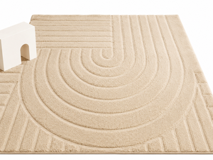Alfombra Redonda con Diseño Floral, Estilo Oriental, Alfombra Decorativa para Sala de Estar - Product Image 1