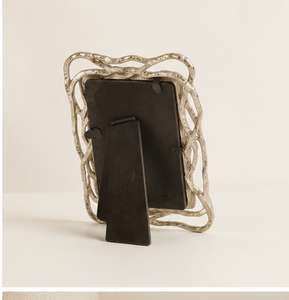 Gold Metal Branch Photo Frame Woven Irregular Shape Desk Picture Frame Tabletop Handcrafted <b>Twig</b> Frame <b>For</b> Wedding Holiday Gifts - Product Image 3