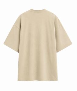 Oversized Men's Solid Color <b>Half</b> Sleeve O-Neck T-<b>Shirt</b> Casual Canvas Fit 100% Cotton Breathable Eco-Friendly 260g Comfortable - Product Image 2