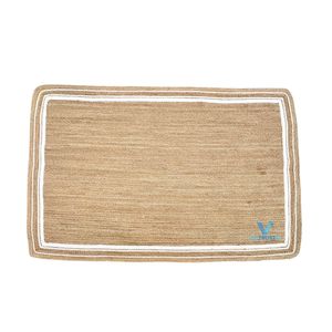 Vietrustic Popular Design Farmhouse <b>Rug</b> Natural Seagrass Water Hyacinth Handmade Woven <b>Rustic</b> Vintage Bohemian Striped Washable - Product Image 1