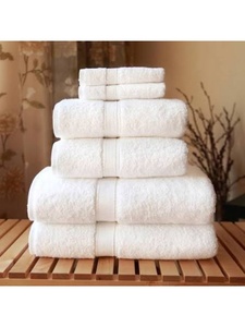 Serviettes de bain absorbantes et douces en coton 100% sur mesure ODM OEM pour hôtels et complexes hôteliers - Product Image 5