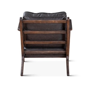 Sillón Moderno Tapizado en Cuero PU con Estructura de Madera, Respaldo Completo, Diseño Ergonómico para Muebles de Sala de Estar y Hotel - Product Image 4