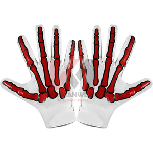 Junior American Football Gloves <b>Sticky</b> Grip Custom Logo Professional Kids Receiver Training Gear Factory Direct Wholesale Bulk - Product Image 5