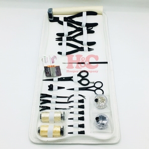 Kit d'outils pour extensions de cheveux Hooper Company, en acier inoxydable noir, avec pinces micro-anneaux, pinces à boucles, rasoirs de barbier et aiguilles - Product Image 6