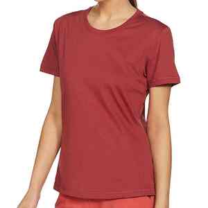 Camisetas de Mujer con el Último Diseño 2026, Camiseta de Algodón de Calidad de Marca, Transpirable, Cómoda, a Bajo Precio, de Color Sólido - Product Image 4