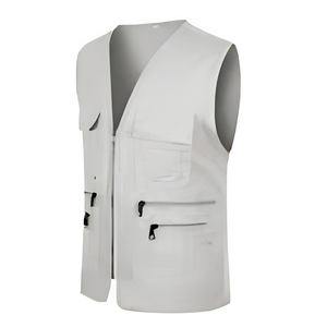 Security Reflective Summer Casual <b>Vest</b> Traffic High Visibility Orange Yellow Green Blue <b>Black</b> Pockets Zipper Breakaway Tear Away - Product Image 1