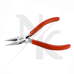 Professional Jewelry Making Pliers Slim Line Chain <b>Nose</b> Pliers 120mm Stainless Steel Precision Tip PVC Ergonomic Handles Grip - Product Image 3