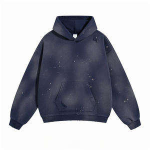 Sudadera con capucha de algodón lavado al ácido, estilo casual, para personalizar con tu marca - Product Image 1