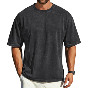 Camiseta Premium de Moda Urbana con Lavado Ácido, Estampado Gráfico Digital, Oversize, de Algodón, Informal, de Fábrica - Product Image 6