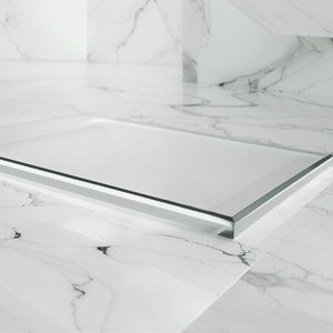 56-60 pouces W X 60 In. Porte de douche coulissante double semi-cerclée H pour baignoire, 1/4 pouce, avec système bypass - Product Image 6