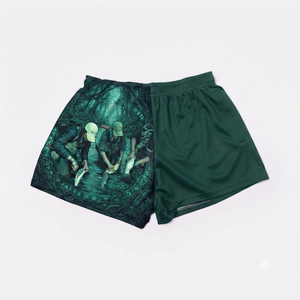 Pantalones Cortos Deportivos Cómodos de Corte Alto y Color Sólido para Hombre, Antibacterianos, 100% Poliéster, Cintura Elástica, para Gimnasio, Todas las Temporadas - Product Image 2