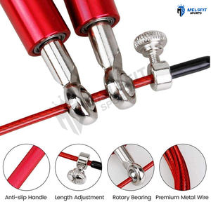 Cuerda de Saltar Personalizable de Alta Calidad Premium, Ajustable, Duradera y Ligera, para Entrenamiento de Hombres, Mujeres y Niños - Product Image 3