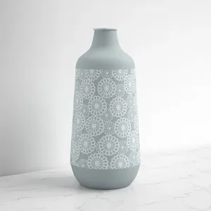Modern Handmade Aluminum Flower Vase Elegant Interior Decoration Product for Home Decor Retailers Furniture Stores Architects - Product Image 1