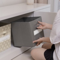 MA17 Bacs de rangement en tissu personnalisés pliables pour salon, organisateur de livres, vêtements, jouets, sac de voyage pour armoire, prix usine
