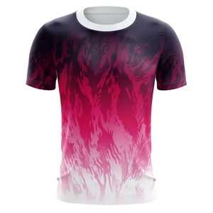 T-shirt Ombre Boxy en coton doux, coupe oversize, col rond, manches courtes, style streetwear décontracté, dégradé estival, mode urbaine, usage quotidien - Product Image 2