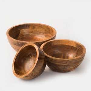 Assiette de service en bois de manguier poli, design classique, fabrication artisanale de qualité supérieure, motif personnalisé, sans BPA, compatible micro-ondes, pour les occasions de mariage - Product Image 1